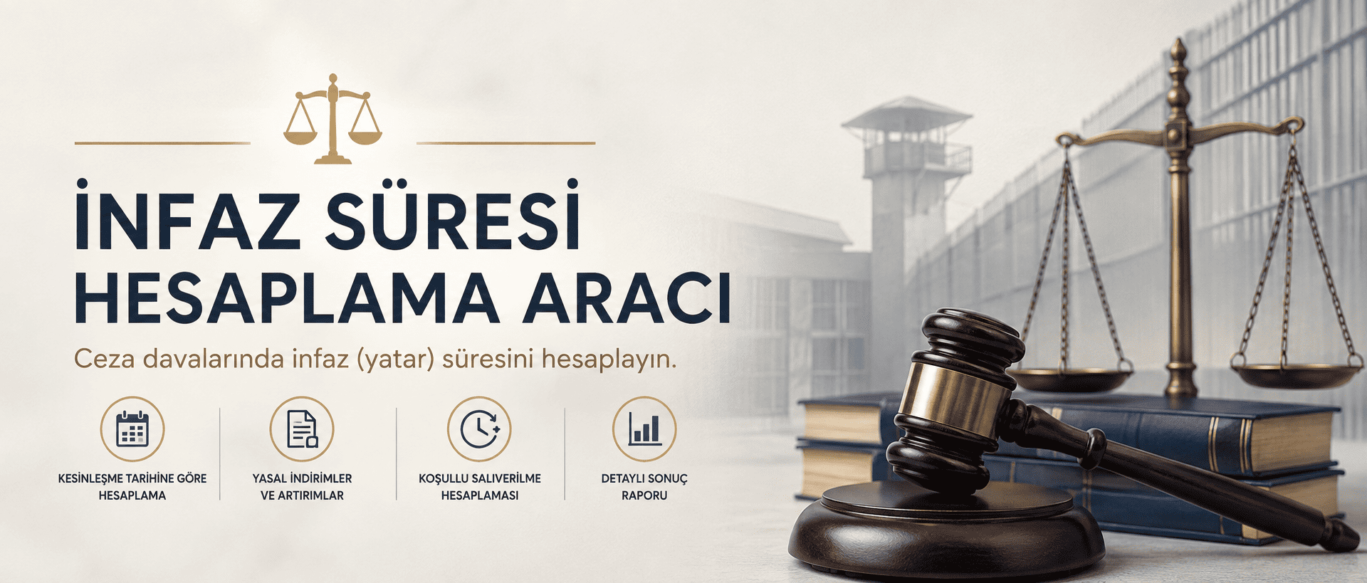 İnfaz hesaplama yatar programı ile CGTİK uyumlu koşullu salıverilme ve denetimli serbestlik sürenizi ücretsiz hesaplayın